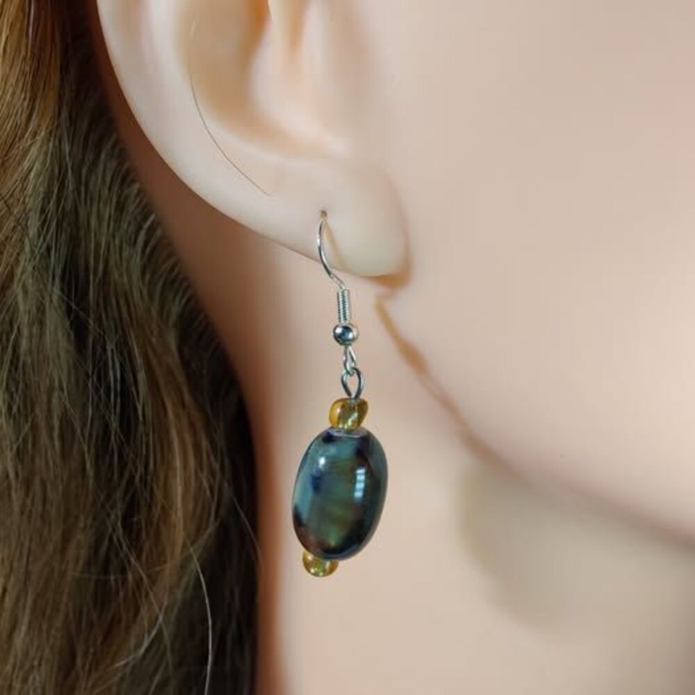 Repurposed Antique Bead Earrings